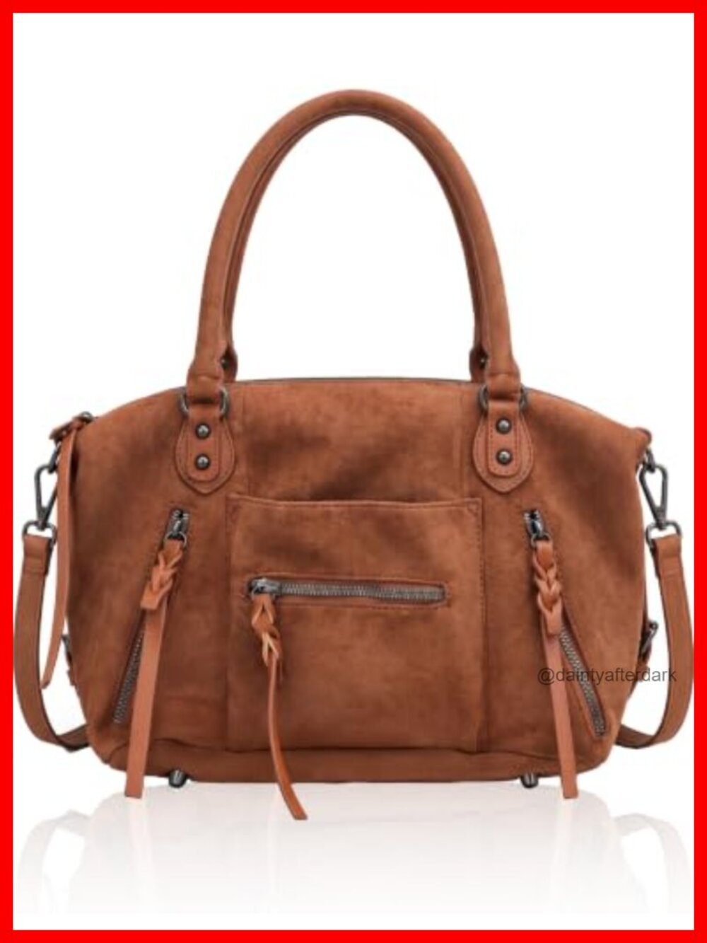 Vegan Leather Mini Tote Bag Purse Hobo Handbag Adjustable Dual Straps